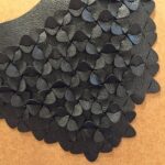 Iris Nijenhuis laser cut necklace black detail - Iris Nijenhuis sieraden, ontworpen in Amsterdam