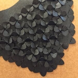 Iris Nijenhuis laser cut necklace black detail - Iris Nijenhuis laser cut necklace black detail