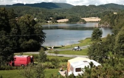 Lystang camping, een kleine familie camping midden in de Telemark regio, Noorwegen.