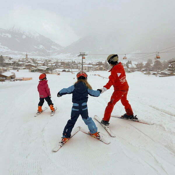 Skilessen in Ehrwald, Oostenrijk