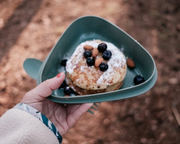 Duurzaam kampeer servies