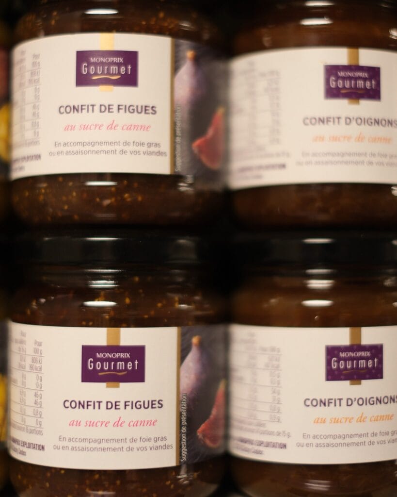 Jam en chutney bij Monoprix - Franse souvenirs kopen bij Monoprix