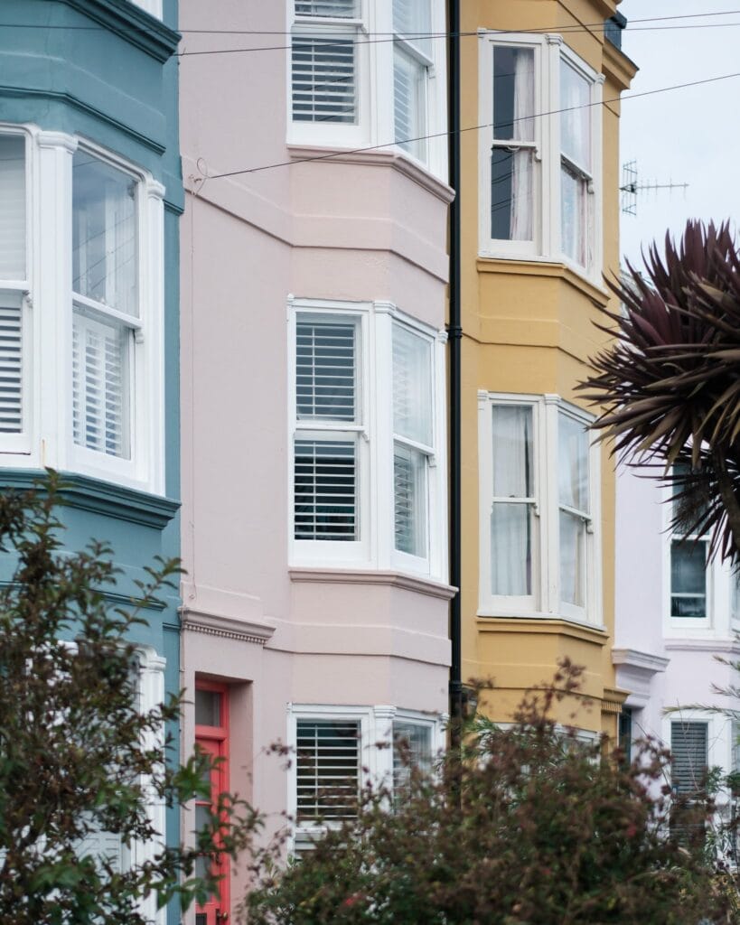 Kleurrijke huizen in Brighton