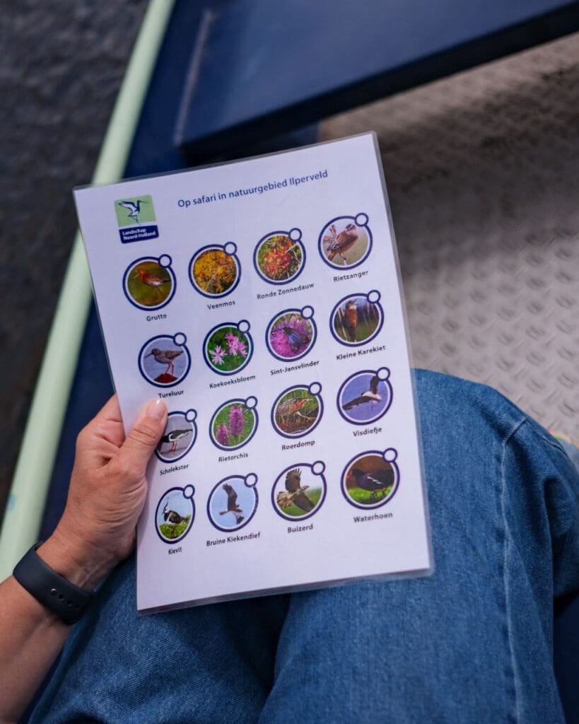 Het Ilperveld - bootje huren - route plattegrond