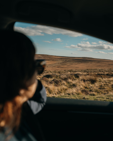 autoroute door de North York Moors