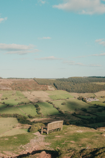Rosedale uitzicht vanaf bankje